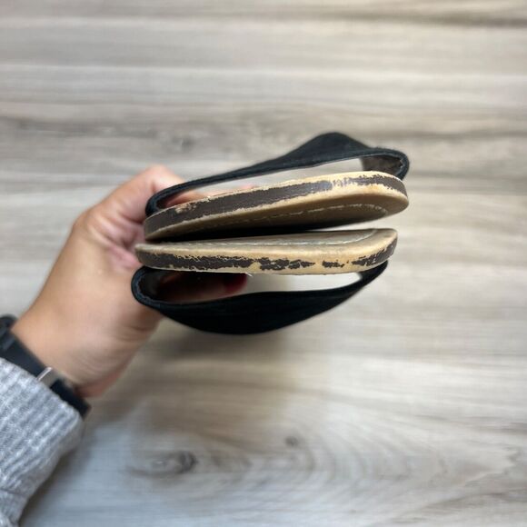 Sam Edelman Gio Black Suede Leather Slide Sandals Women's Size 6 Slip On - Picture 5 of 10